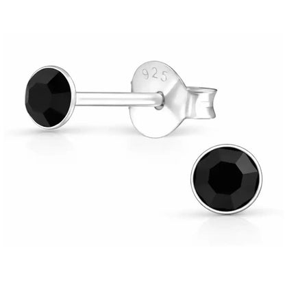 Runde Ohrstecker 3mm, 6386 Schwarz Bild 8
