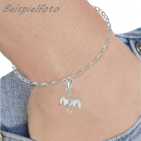 Charms Anhänger Jungs Drache 925 Silber Dragon Bild 2