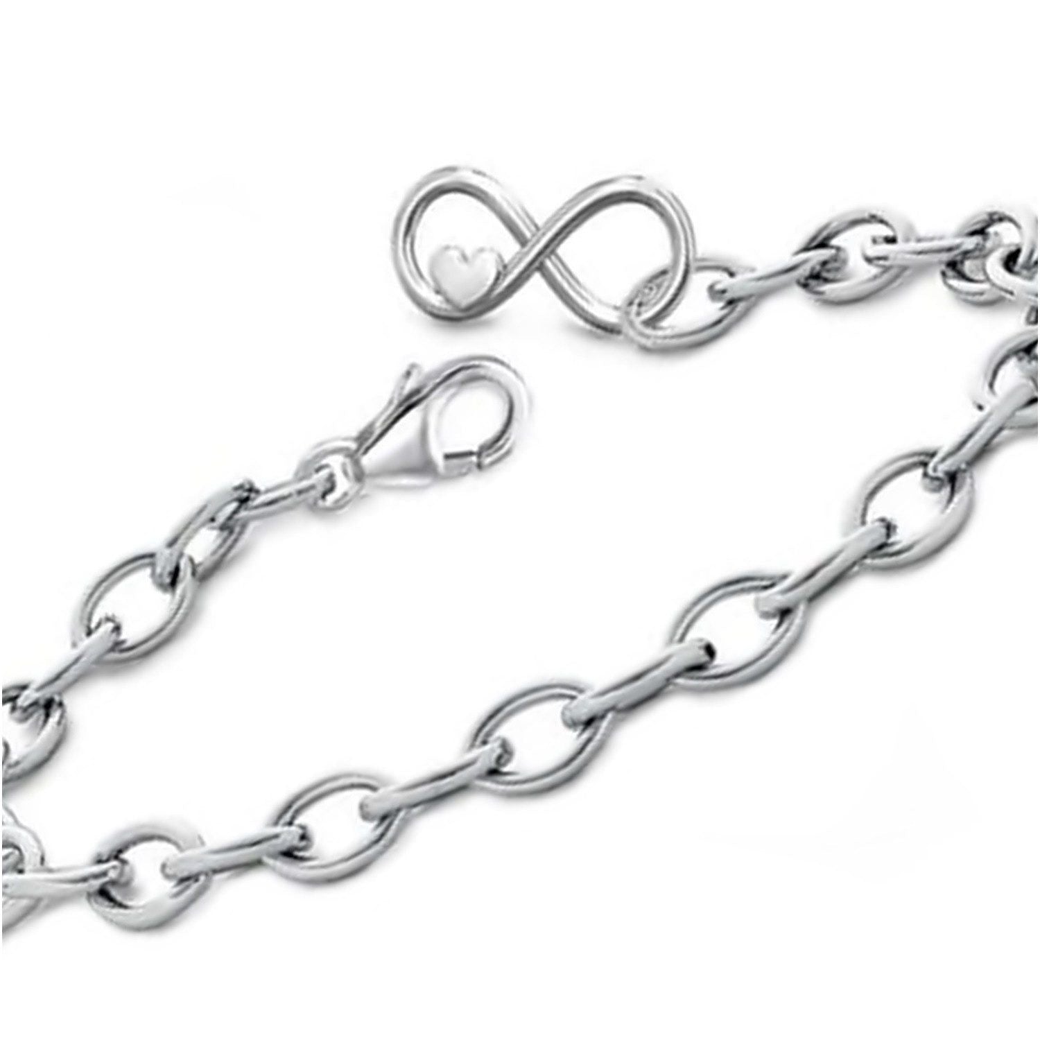 Charms Armband Unendlichkeit 925 Silber 15 cm Bild 5