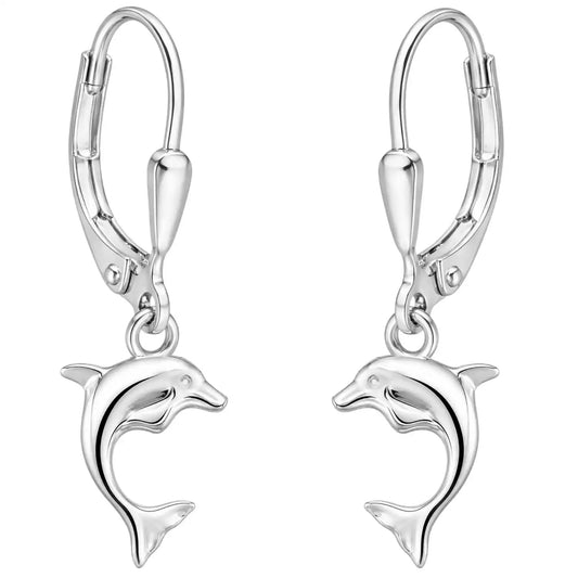 Delfin Ohrhänger 925 Silber – Ozean Schmuck Bild 1