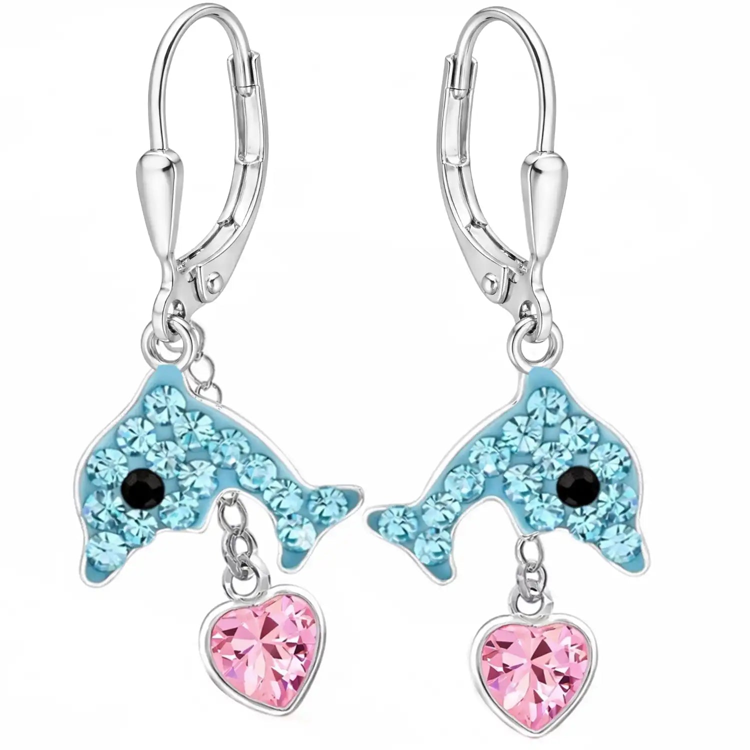Delfine Ohrringe Kinder 925 Silber - Geschenk Bild 1