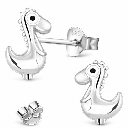 Dinosaurier Ohrstecker Kinder 925 Silber süße Dino Bild 1