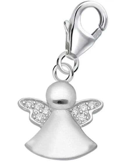Schutzengel Charm Silber 925 – Glücks Anhänger für Armband Bild 1