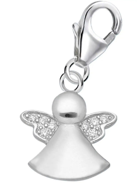 Schutzengel Charm Silber 925 – Glücks Anhänger für Armband Bild 1