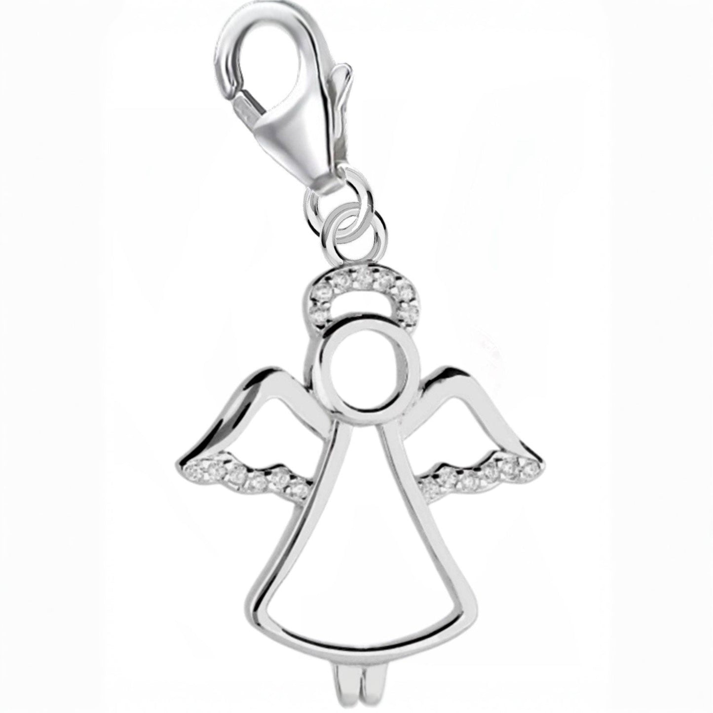 Schutzengel Charm Silber 925 – symbolischer Armband Anhänger Bild 1