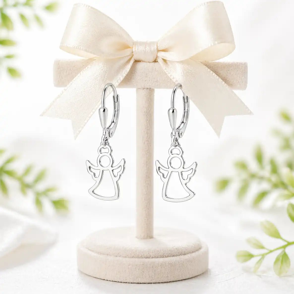 Engel Ohrringe Kinder 925 Silber – Glücksengel Schmuck Bild 2