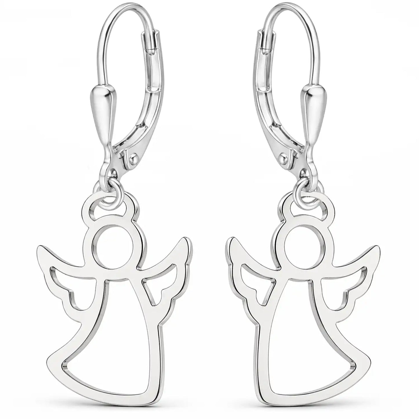 Engel Ohrringe Kinder 925 Silber – Glücksengel Schmuck Bild 1