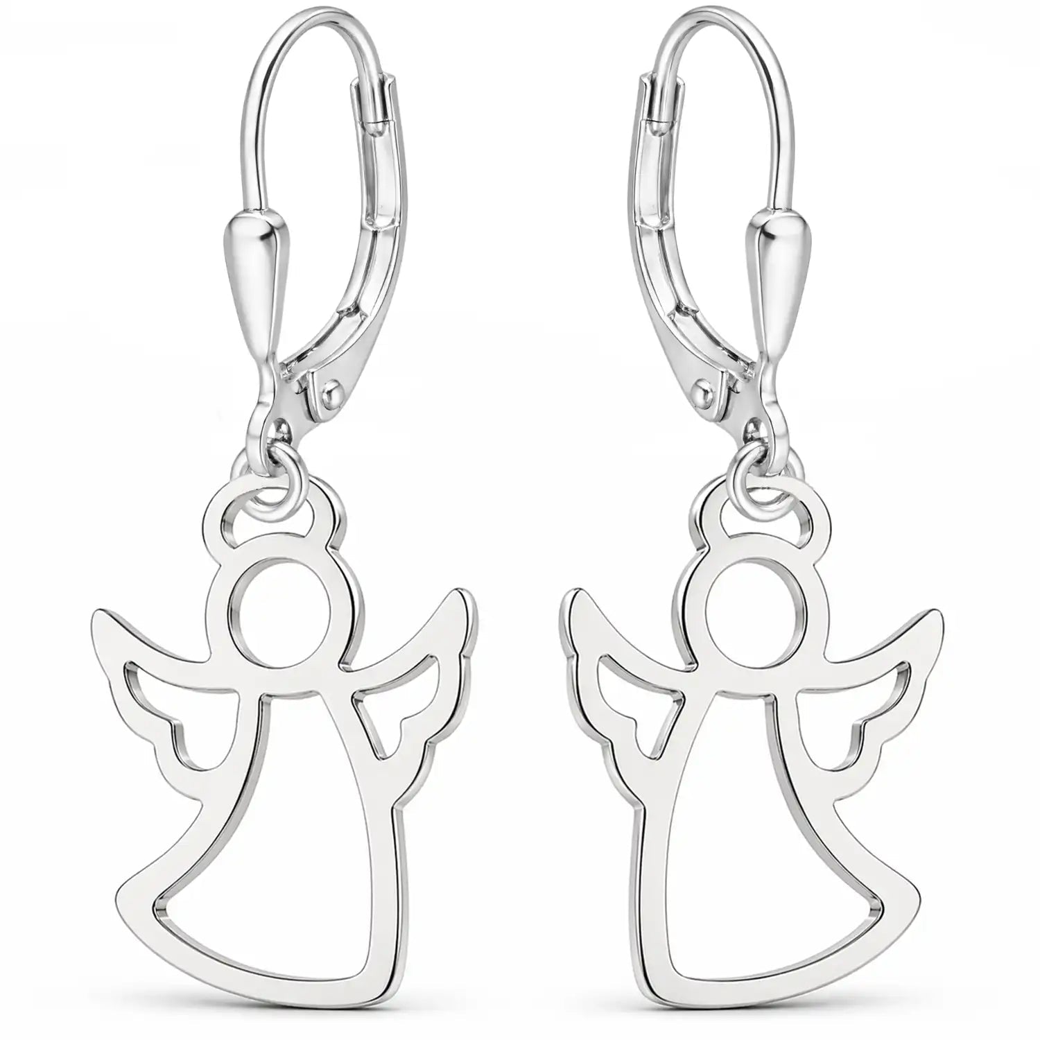 Engel Ohrringe Kinder 925 Silber – Glücksengel Schmuck Bild 1
