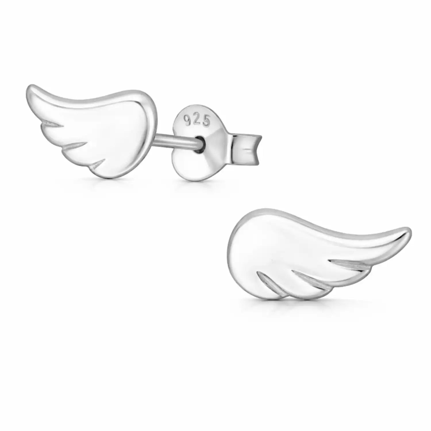 Engelsflügel Ohrstecker Silber 925 – Flügel Bild 1