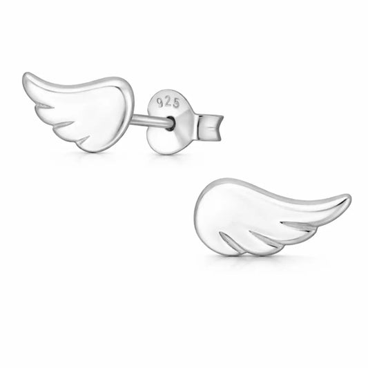 Engelsflügel Ohrstecker Silber 925 – Flügel Bild 1