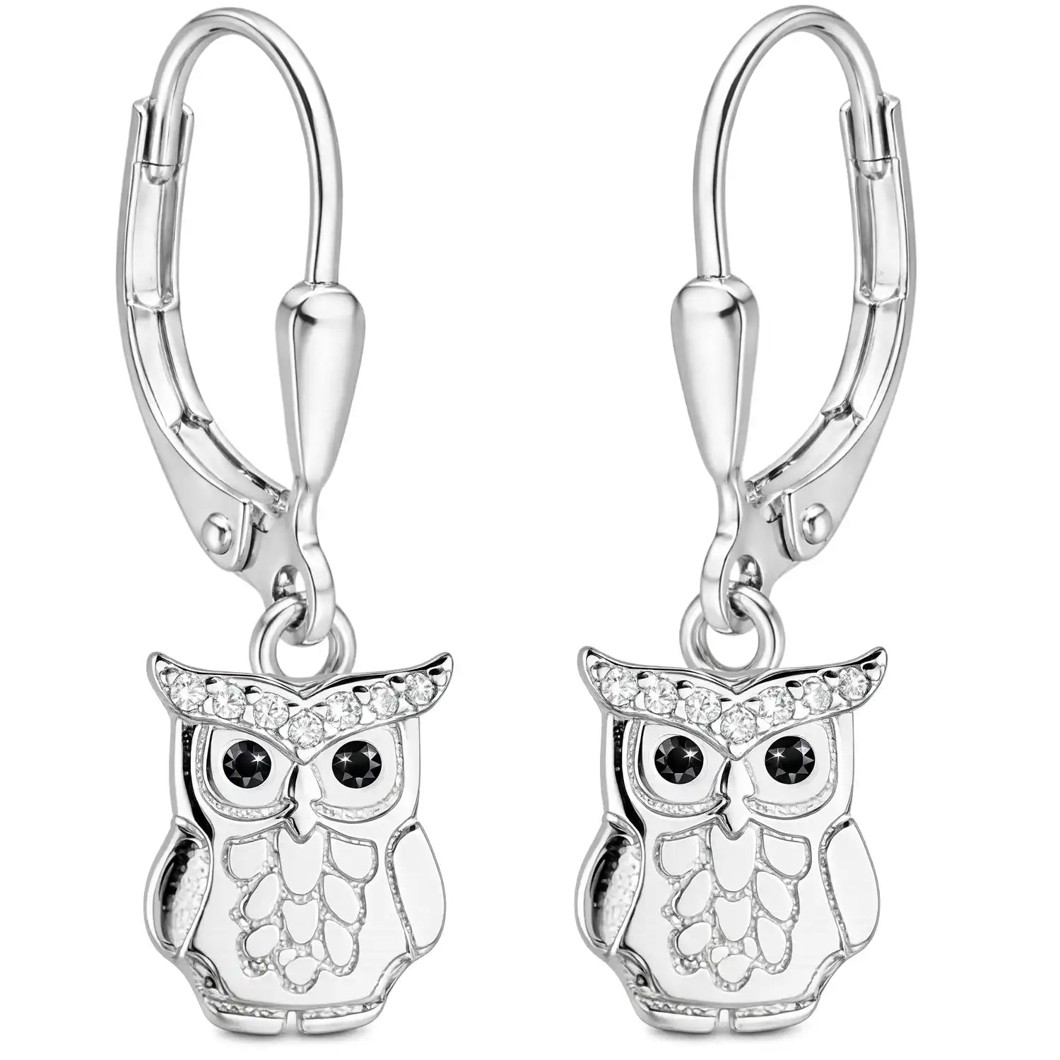 Eule Ohrringe 925 Silber im Vogel Design Bild 1