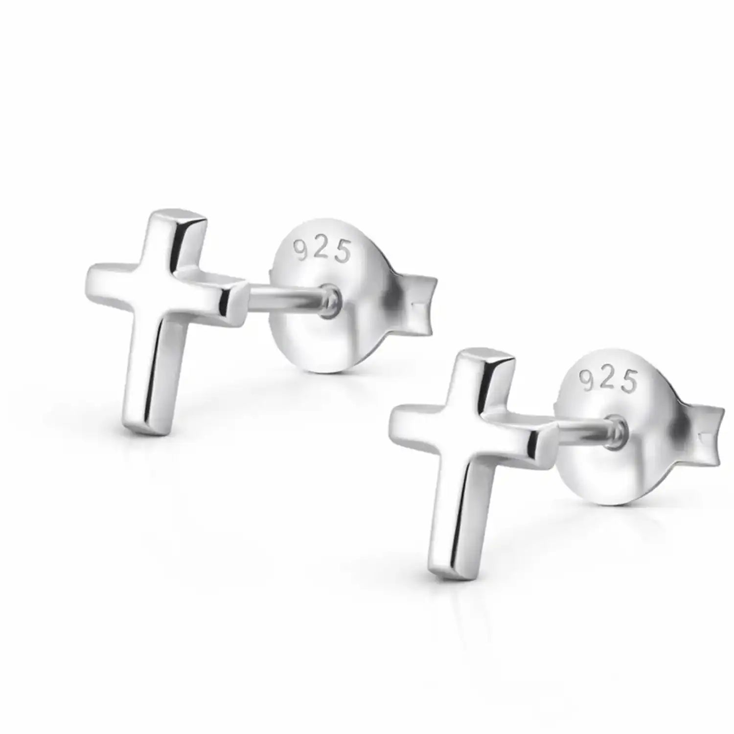 Kreuz Ohrstecker Silber, 23489 Bild 1