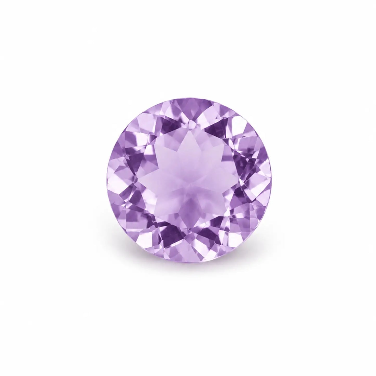 Amethyst 5 mm rund facettiert – echter Edelstein in zartem Lila