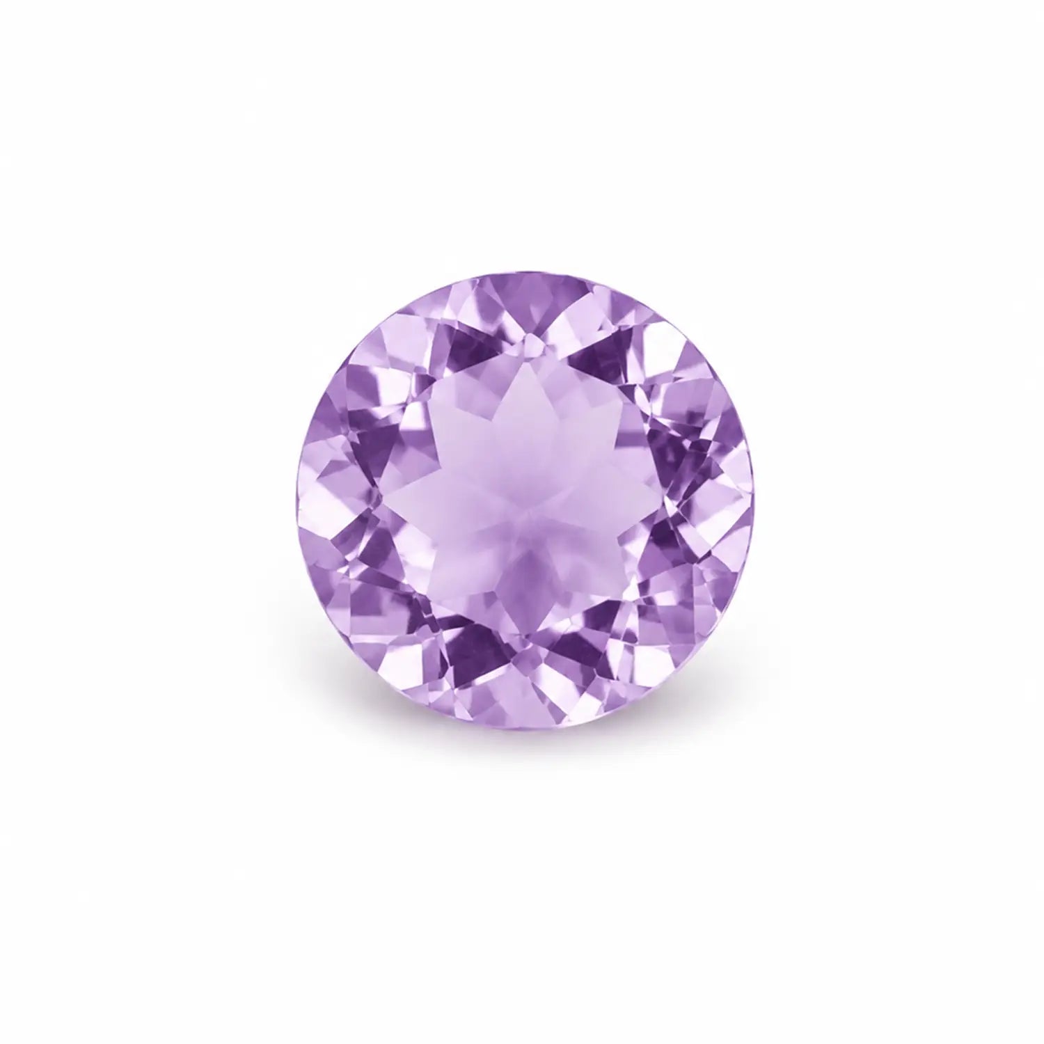 Amethyst 5 mm rund facettiert – echter Edelstein in zartem Lila