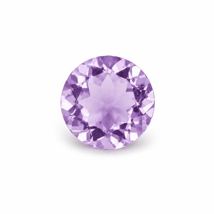 Amethyst 5 mm rund facettiert – echter Edelstein in zartem Lila