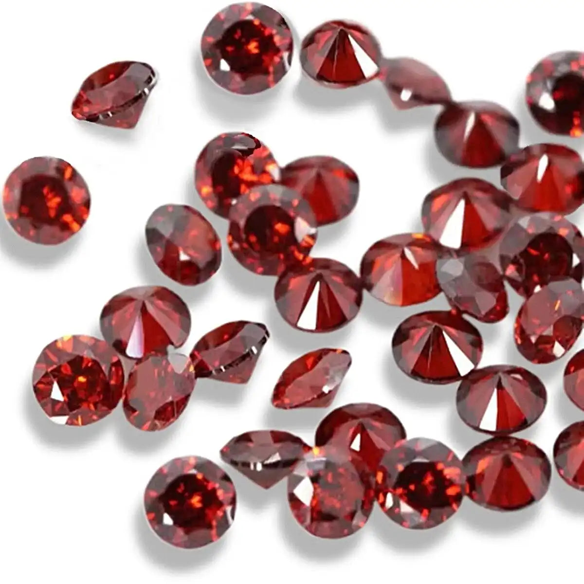 Mosambik Granat 4 mm rund facettiert – echte Edelsteine Bild 2