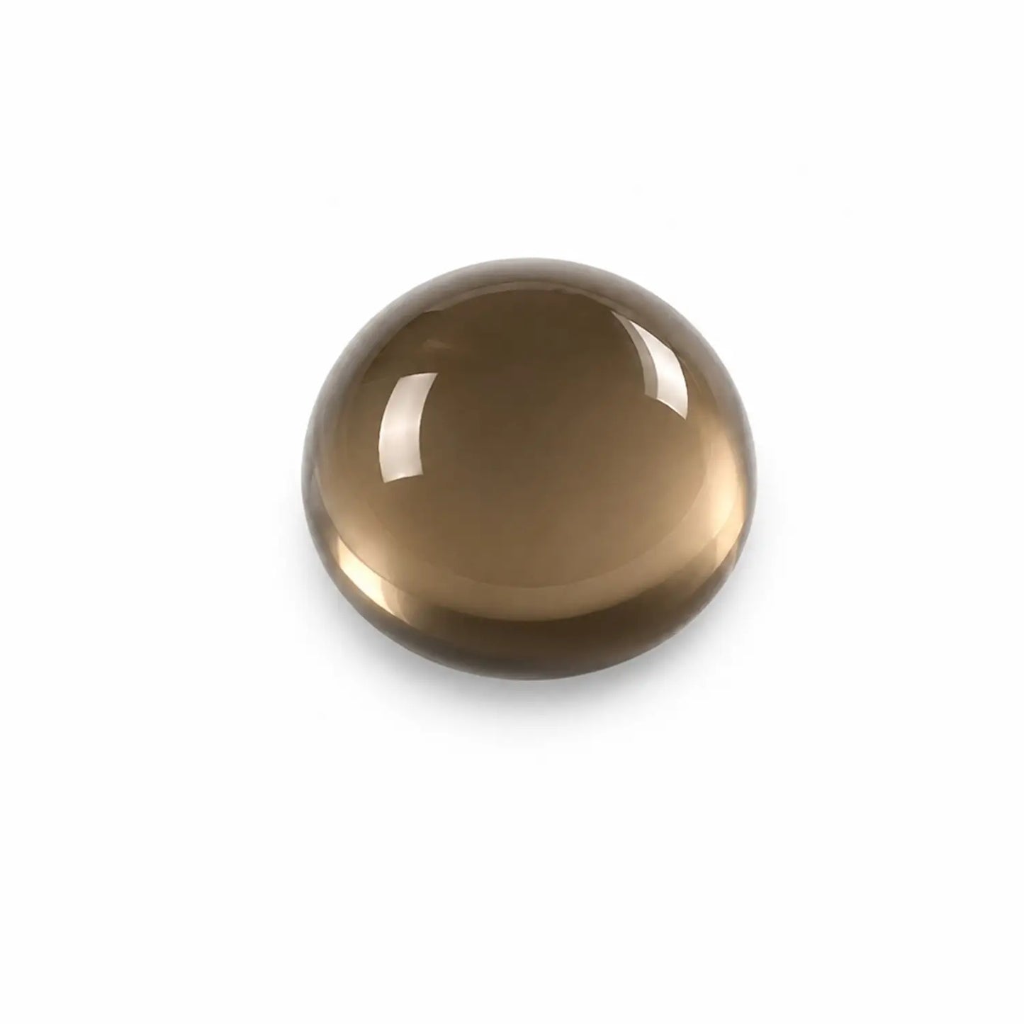 Natürlicher Rauchquarz Cabochon 4 mm rund – echter Edelstein