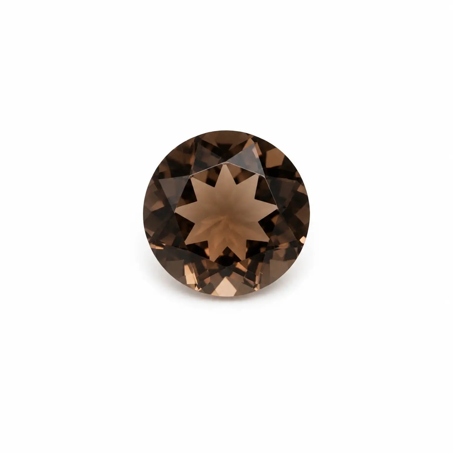 Natürlicher Rauchquarz 4 mm rund facettiert – echter Edelstein