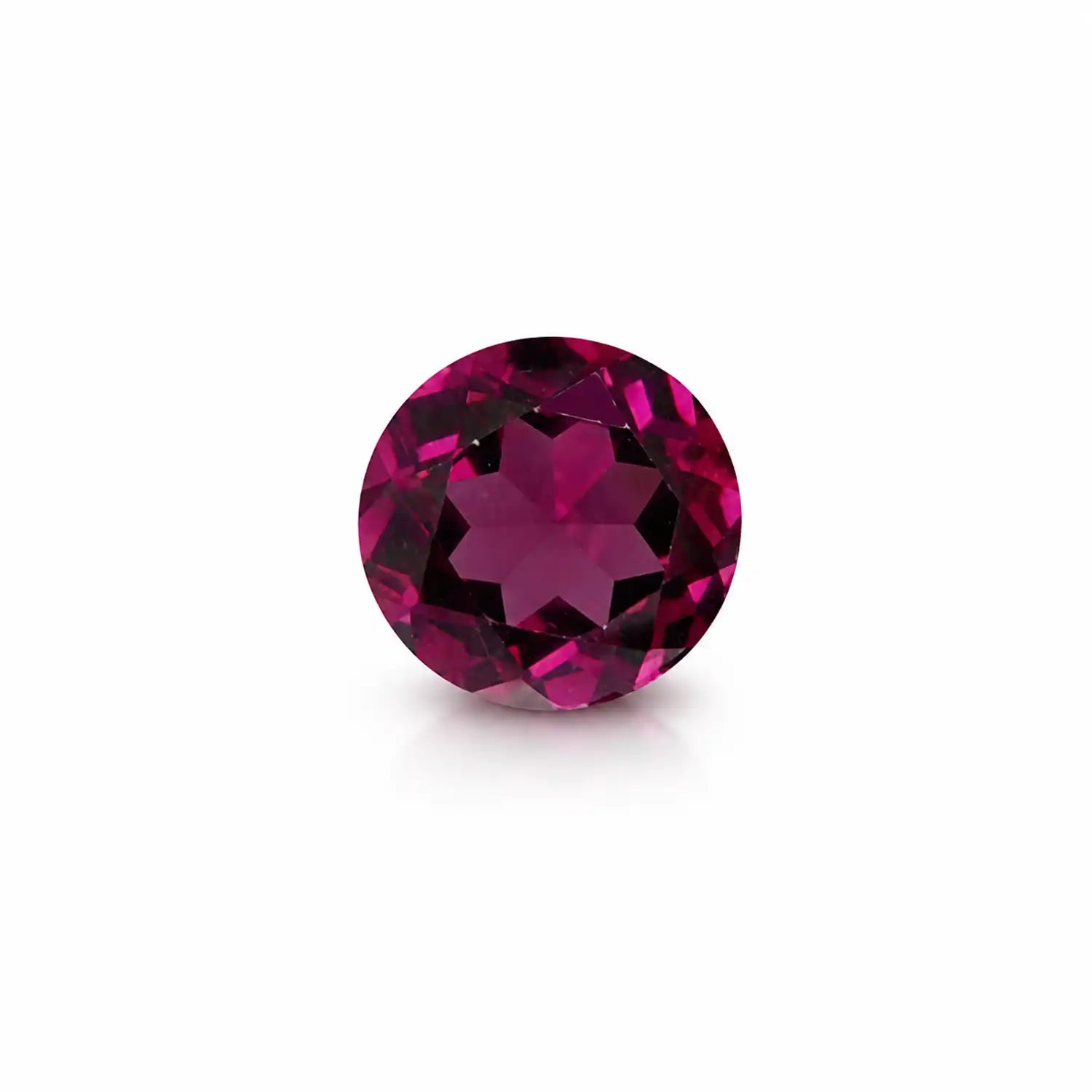 Echter Rhodolith Granat 5 mm mit rundem Facettenschliff
