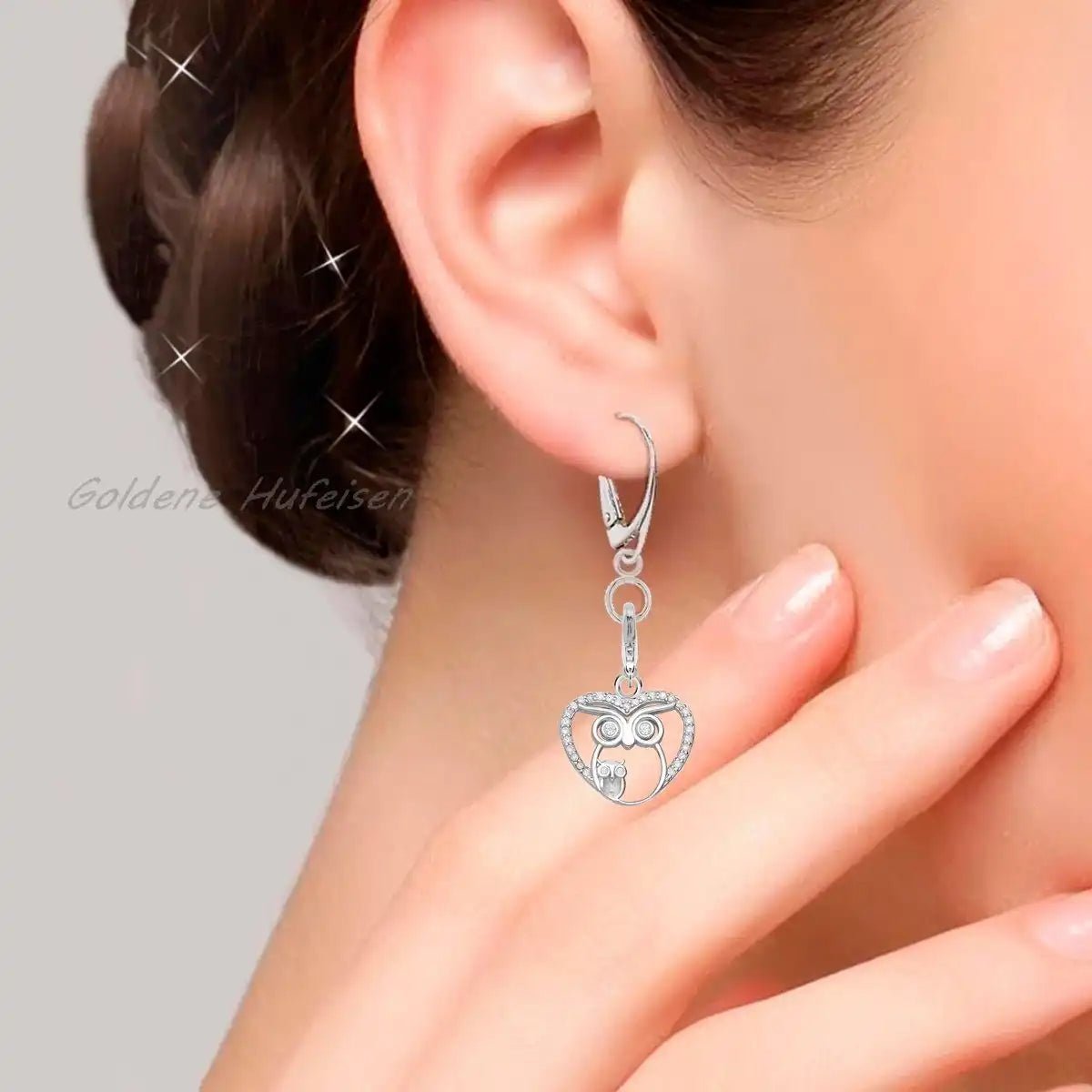 Ohrringe mit Ring 925 Silber – für Charms wechselbar 16 mm Bild 5