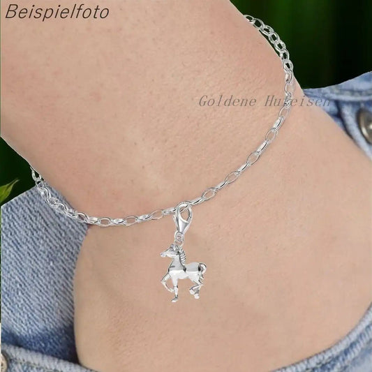 Pferd Charm für Armband 925 Echtsilber Pferdeliebe Bild 2