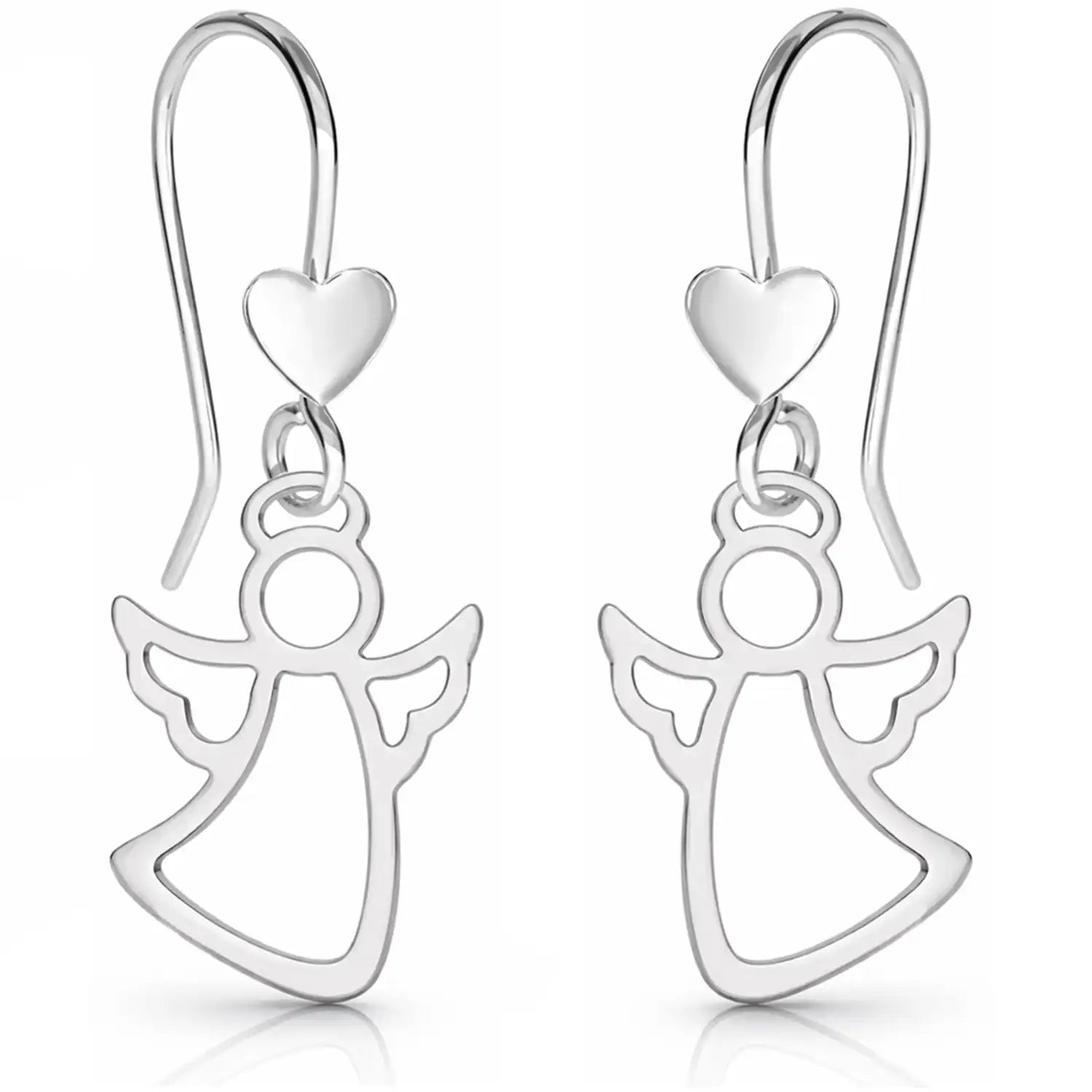 Schutzengel Ohrringe 925 Silber – Glücksbringer Bild 1