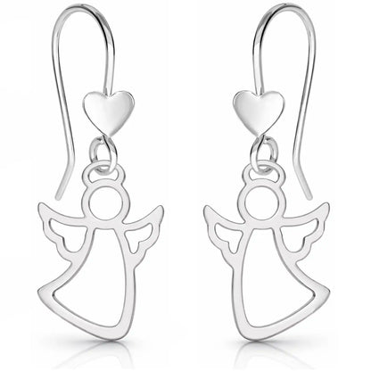 Schutzengel Ohrringe 925 Silber – Glücksbringer Bild 1