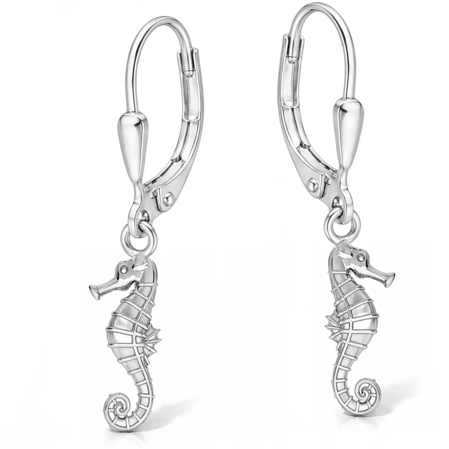 Seepferdchen Ohrringe Kinder 925 Silber – Geschenk Bild 1