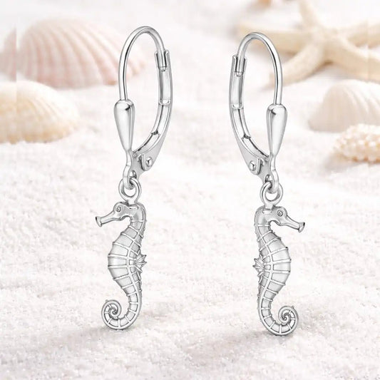 Seepferdchen Ohrringe Kinder 925 Silber – Geschenk Bild 2