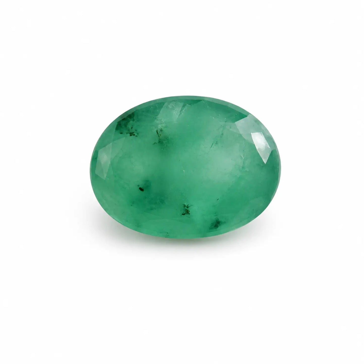 Smaragd Beryll 4,5 x 3,4 mm oval facettiert - Echter Edelstein s3