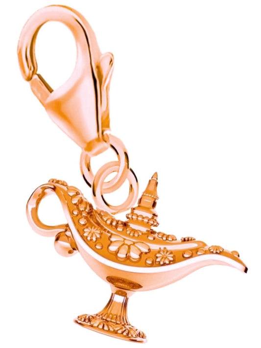 Wunschlampe Charm Rosegold vergoldet 925 Silber Bild 1