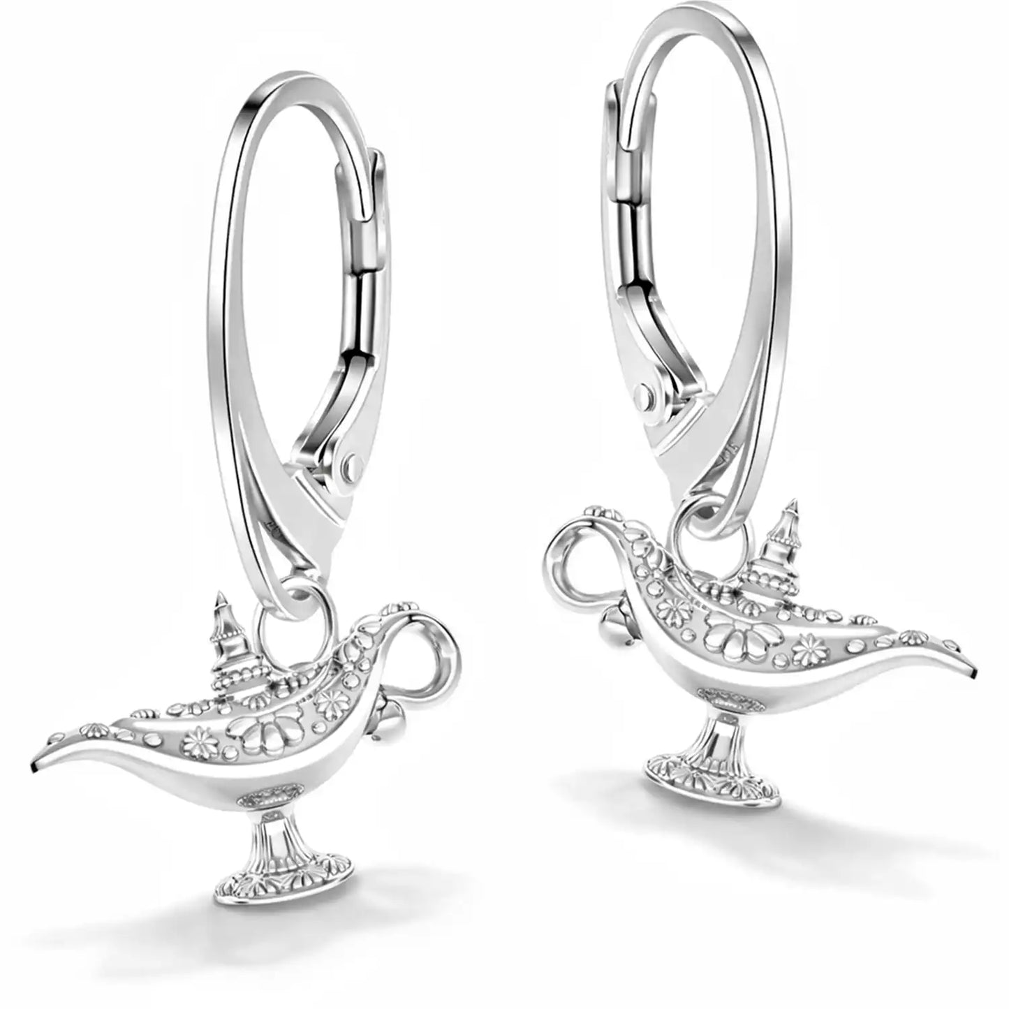 Wunschlampe Ohrhänger Silber 925 - Märchen Schmuck Bild 1