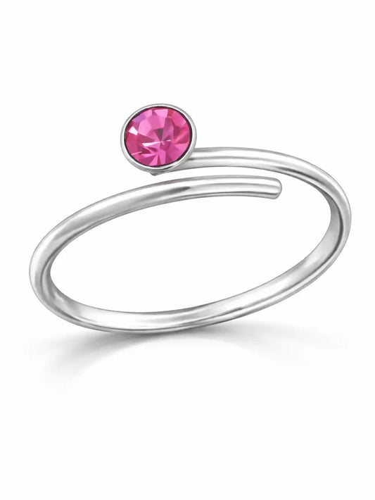 Zehenring mit Kristall, 33422 Pink Bild 1