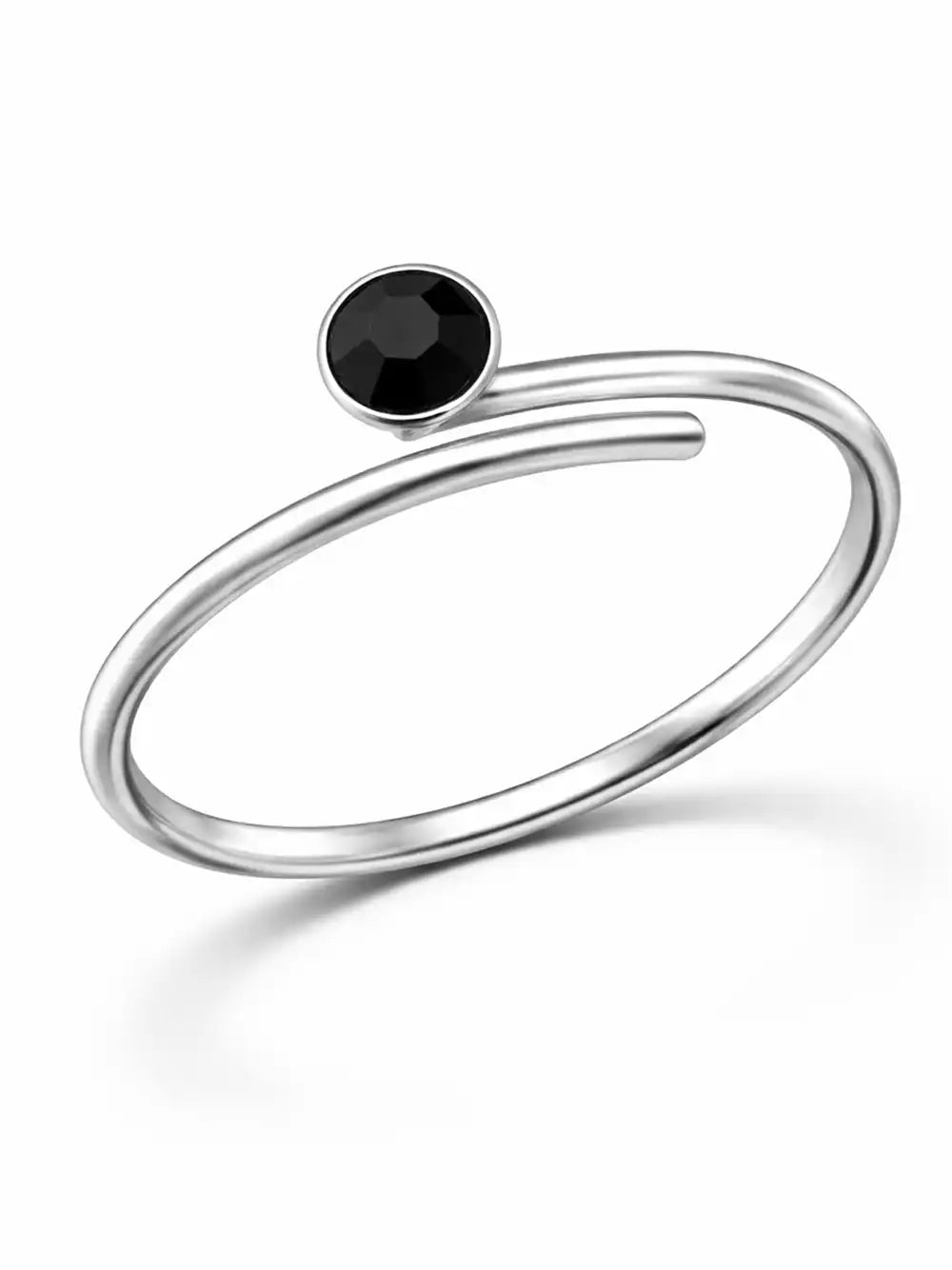 Zehenring mit Kristall, 33422 Schwarz Bild 3