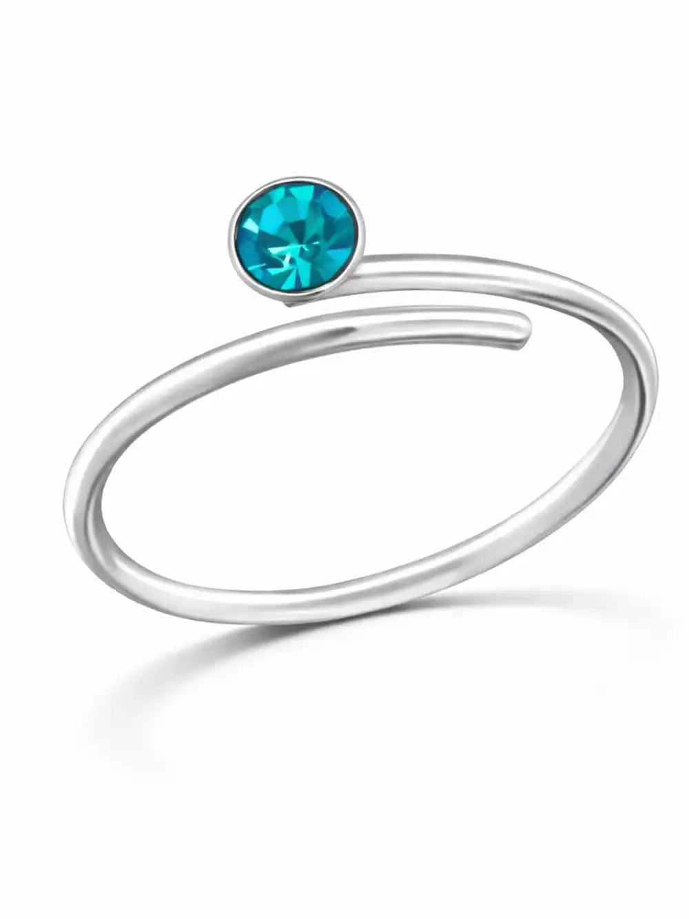 Zehenring mit Kristall, 33422 Türkis Bild 4